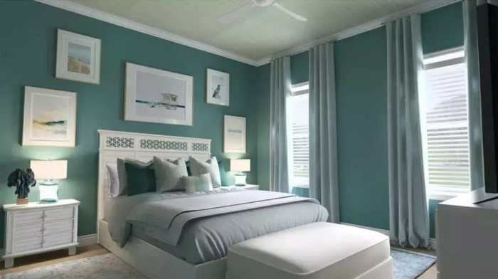 How to decorate a bedroom in beachy style