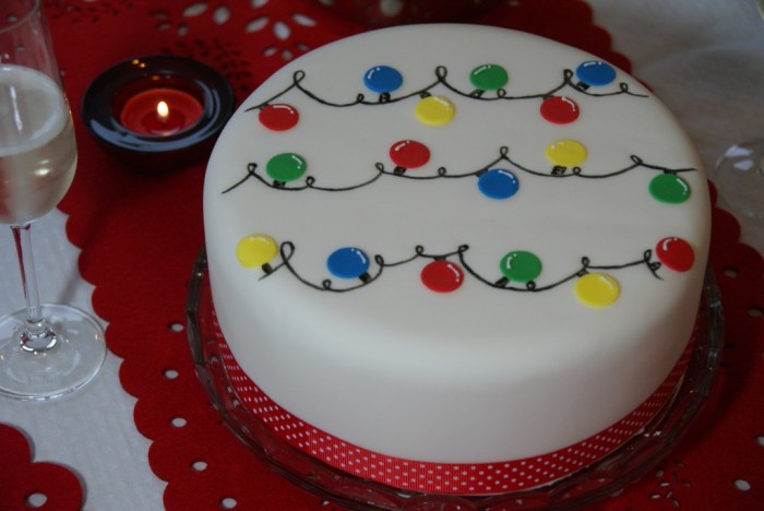 How to decorate xmas cake