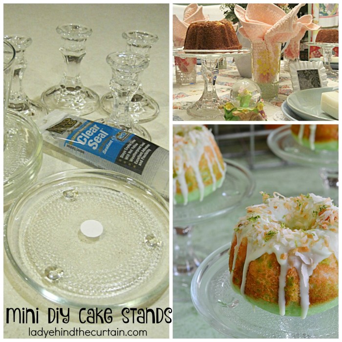 How to decorate with mini cake stands