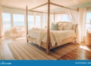 How to decorate a bedroom in beachy style