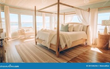 How to decorate a bedroom in beachy style