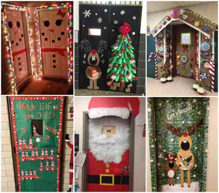 How to decorate apartment door for christmas