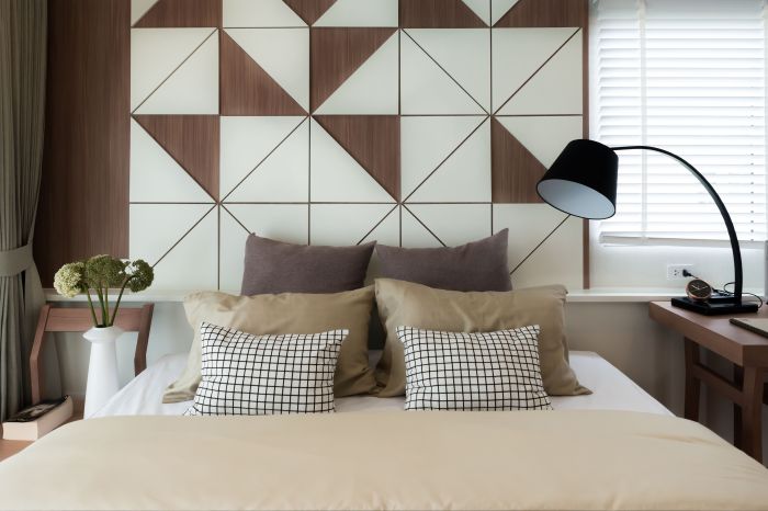 How to decorate a bare bedroom wall