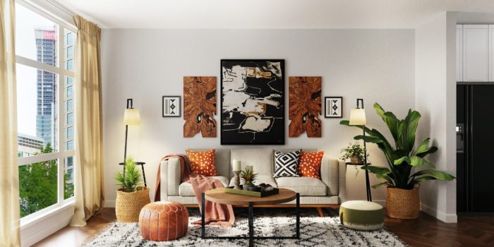 How to decorate an empty apartment