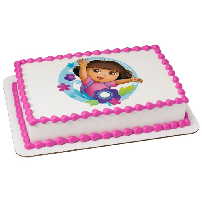 How to decorate wilton dora cake