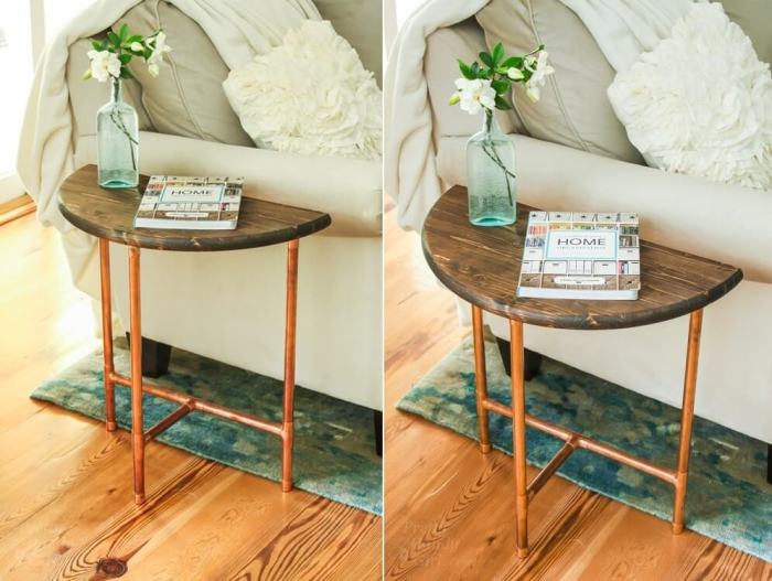 How to decorate living room side table