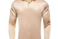 Champagne mens dress shirt