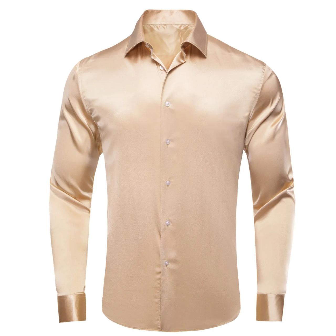 Champagne mens dress shirt