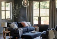 How to decorate a dark green living room