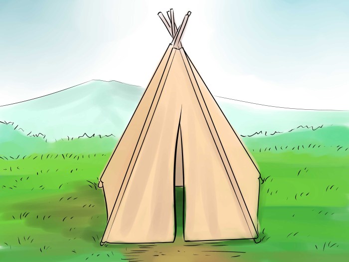 How to make a real teepee decoration