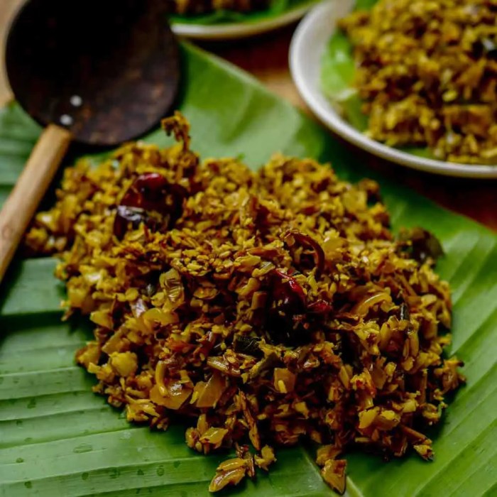 How to cook banana flower bengali style