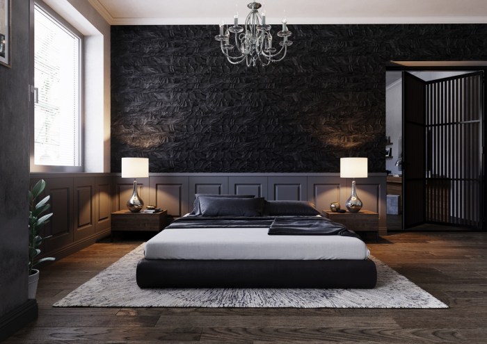 How to decorate room with black bed frame