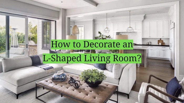 How to decorate an l shaped room