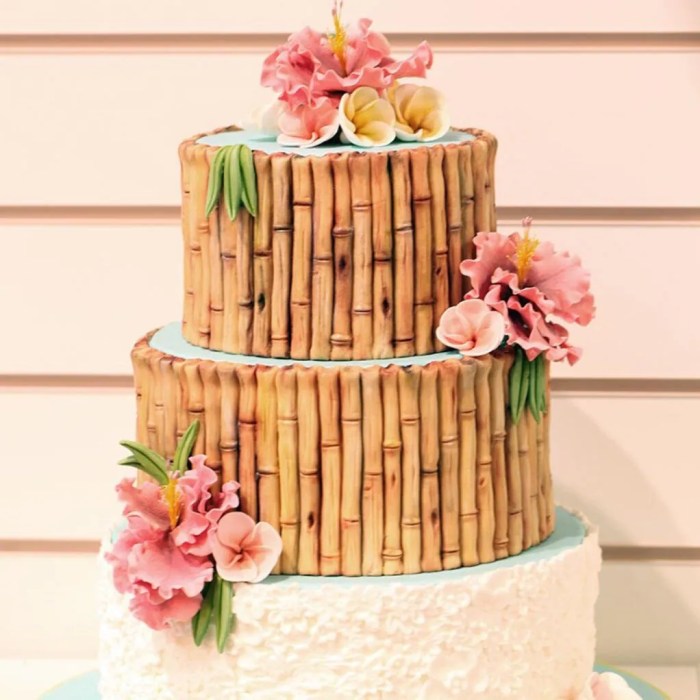 How to make bamboo cake decoration