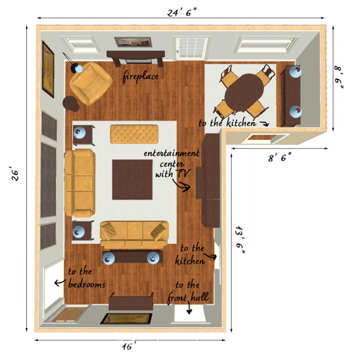 How to decorate an l shaped room