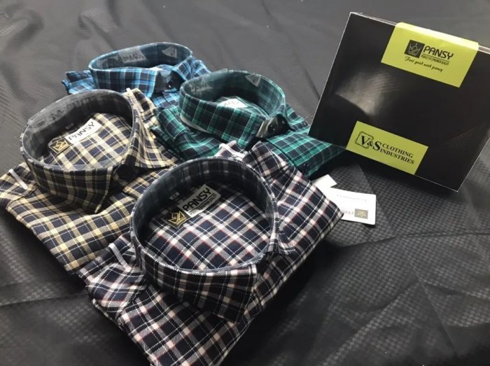 Mens blue check dress shirt