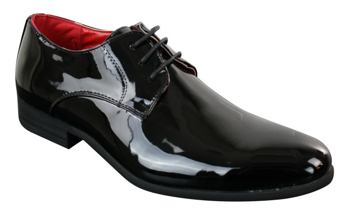 Shiny dress shoes for men