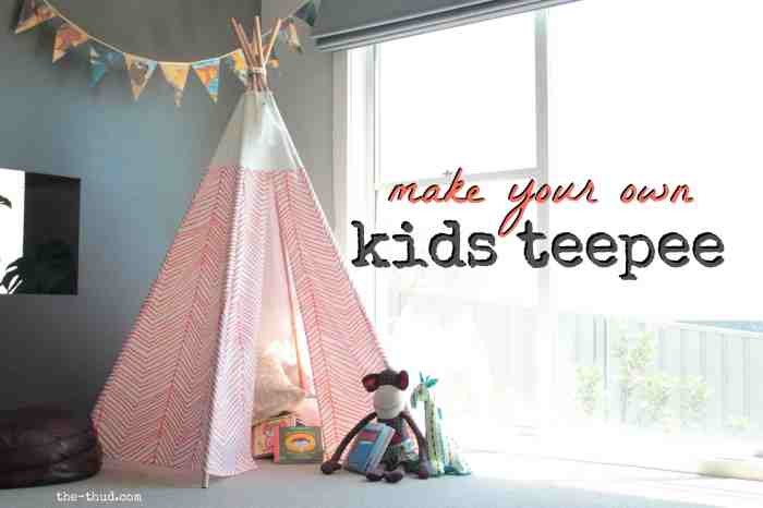 How to make a real teepee decoration